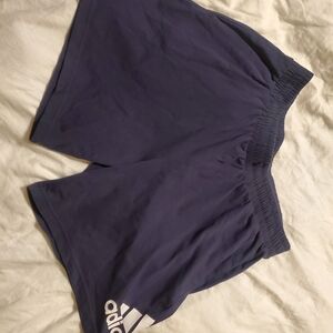 Adidas Dark Blue Training Shorta Mens Large